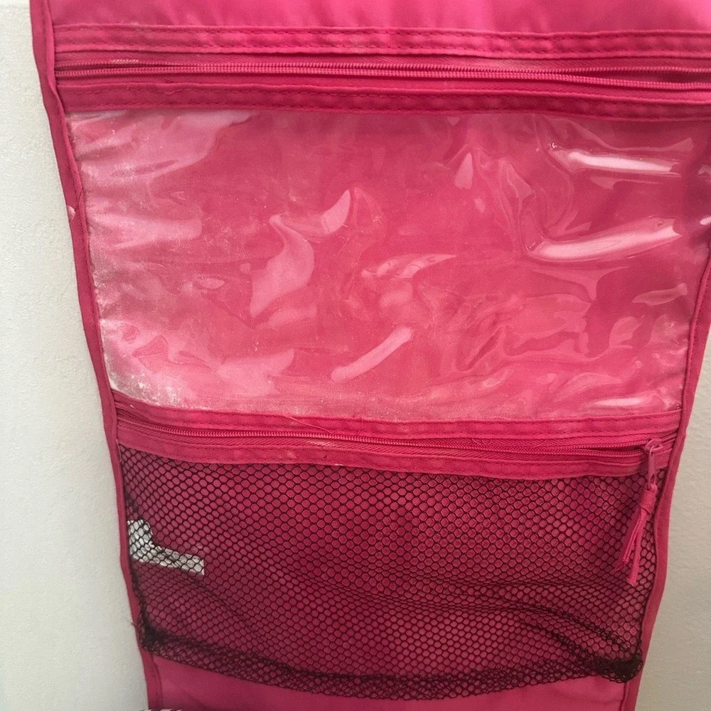 Caboodles Hanging Travel Toiletry Bag Zebra‎ Print Cosmetic Makeup Organizer